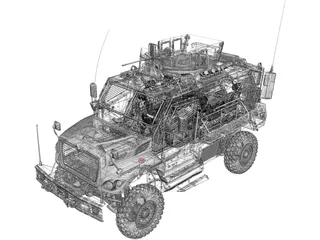 International MaxxPro 3D Model preview