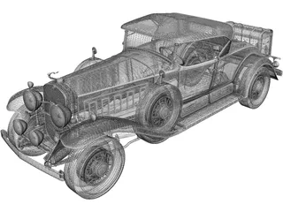 Cadillac V16 Roadster (1930) 3D Model preview