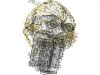Bumblebee Head 3D Model preview