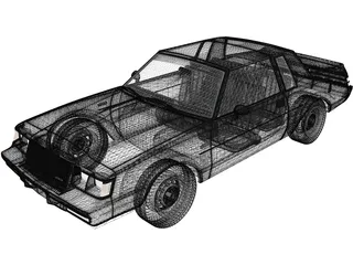 Buick Regal Grand National Coupe (1987) 3D Model preview