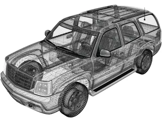 Cadillac Escalade (2002) 3D Model preview
