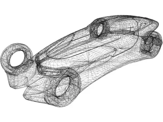 Mercedes-Benz Silver Arrow 3D Model preview
