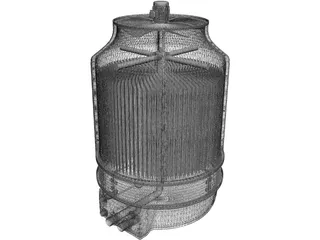 Cooling Tower 3D Model preview