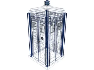 British Police Call Box 3D Model preview