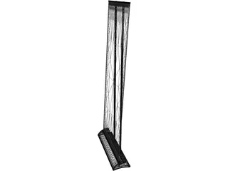 Stand Roll Up 3D Model preview