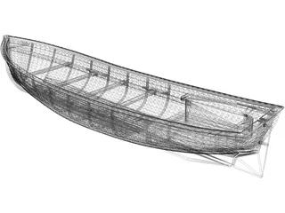 Canoe River 3D Model preview