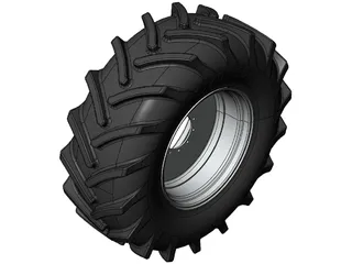 Tractor Wheel 710-70 R38 - MB10 3D Model preview