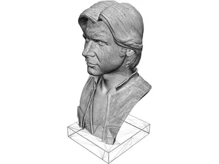 Han Solo Bust 3D Model preview