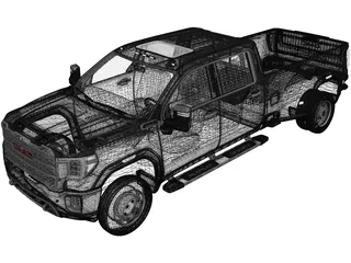 GMC Sierra 3500HD (2019) 3D Model preview