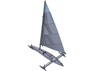 Iceboat DN-60 3D Model preview