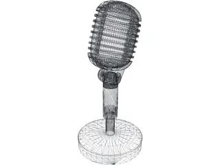 Shure 55 Microphone 3D Model preview