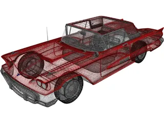 Ford Thunderbird (1958) 3D Model preview