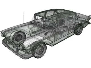 Ford Custom Fordor (1957) 3D Model preview
