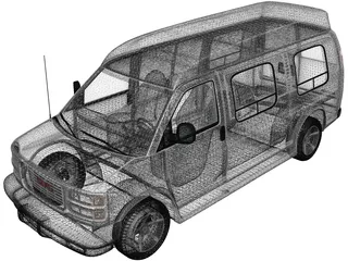 GMC Savana (1997) 3D Model preview