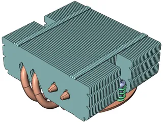 Noctua NH-L9X65 CPU Cooler 3D Model preview