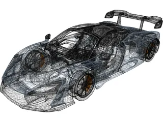 McLaren Senna (2019) 3D Model preview
