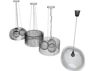Ceiling Light Collection 3D Model preview