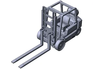 Forklift 3D Model preview
