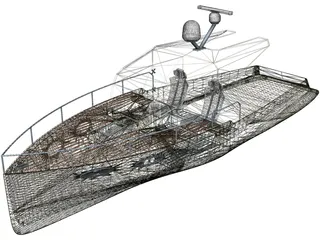 Baycruiser Yacht 3D Model preview