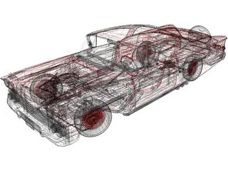 Chevrolet Impala (1958) 3D Model preview