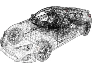 Toyota GT86 (2013) 3D Model preview
