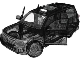 Toyota Land Cruiser [J200] (2012) 3D Model preview