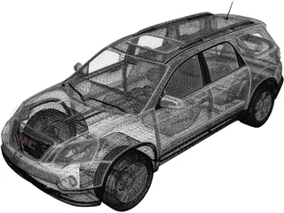 GMC Acadia (2011) 3D Model preview