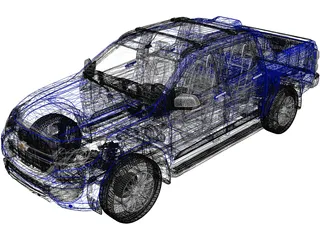 Chevrolet S10 High Country (2018) 3D Model preview