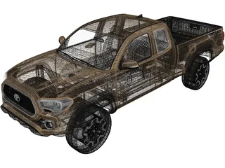 Toyota Tacoma TRD (2016) 3D Model preview