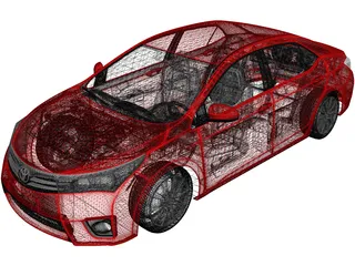 Toyota Corolla (2016) 3D Model preview