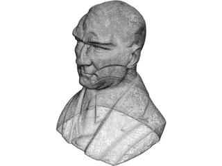 Ataturk Bust 3D Model preview