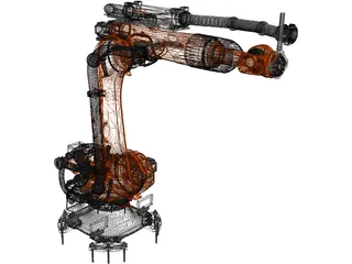 KUKA Quantec KR-120 R2700-2 3D Model preview