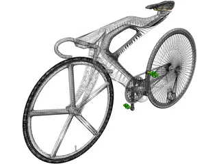 Road Bike Concept 3D Model preview