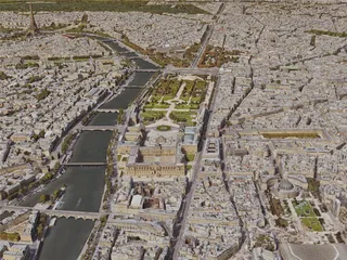 Paris City, France [24M] (2019) 3D Model preview