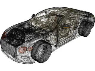 Bentley Continental GT (2019) 3D Model preview