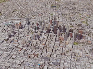 Los Angeles Downtown, California, USA (2019) 3D Model preview