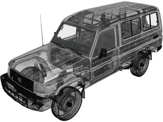 Toyota Land Cruiser (2010) 3D Model preview