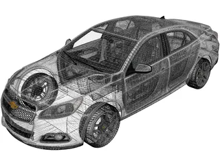 Chevrolet Malibu (2013) 3D Model preview
