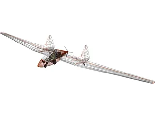Fauvel AV-361 3D Model preview