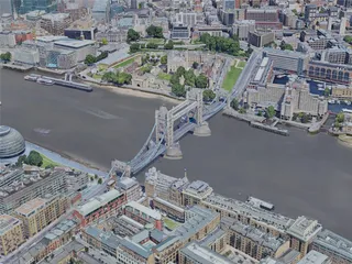 London City, UK (2019) 3D Model preview