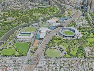 Melbourne City, Australia (2019) 3D Model preview