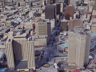 New Orleans City Downtown, USA (2019) 3D Model preview