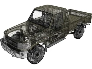 Toyota Land Cruiser [J71] 3D Model preview