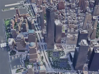 New York City, Lower Manhattan, USA (2019) 3D Model preview