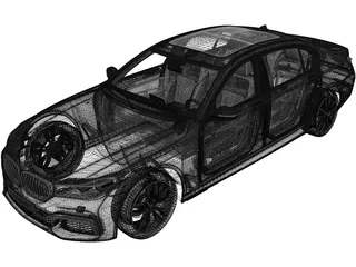 BMW M760Li (2016) 3D Model preview