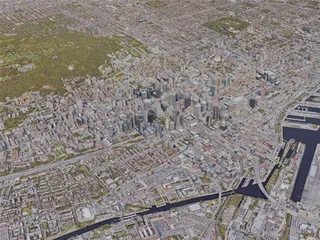 Montreal City, QC, Canada (2019) 3D Model preview