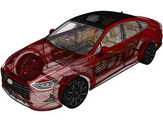 Hyundai Sonata (2020) 3D Model preview