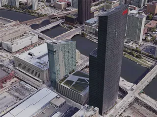 Philadelphia City, PA, USA (2019) 3D Model preview
