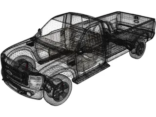 Ford F-150 Pickup 3D Model preview