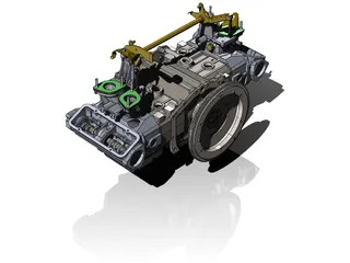 Alfa Romeo Boxer Engine 3D Model preview